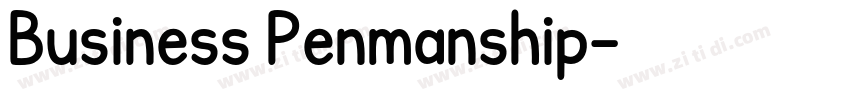 Business Penmanship字体转换